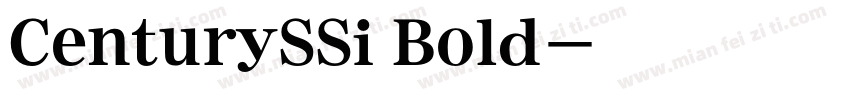 CenturySSi Bold字体转换